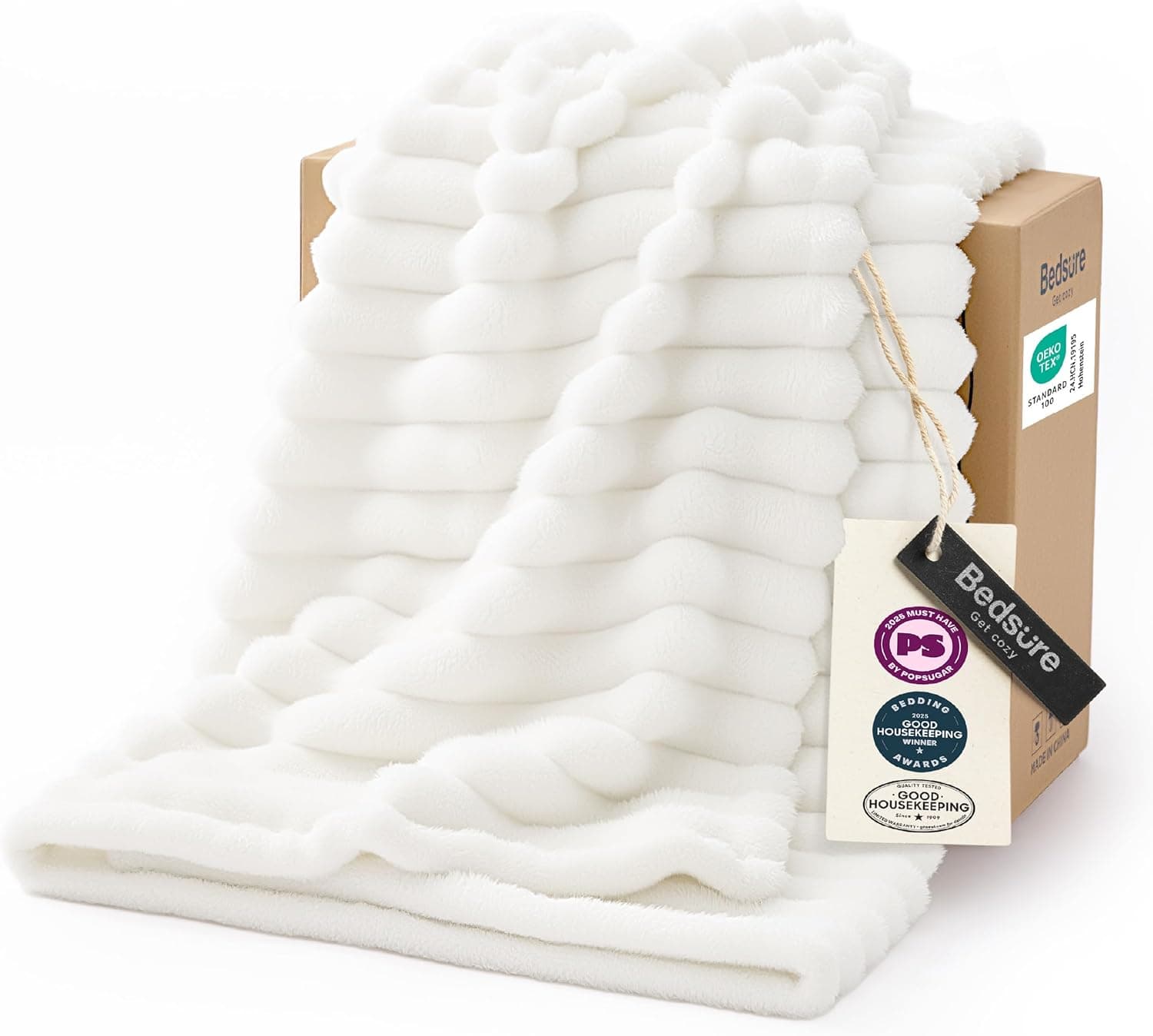 White Throw Blanket for Couch