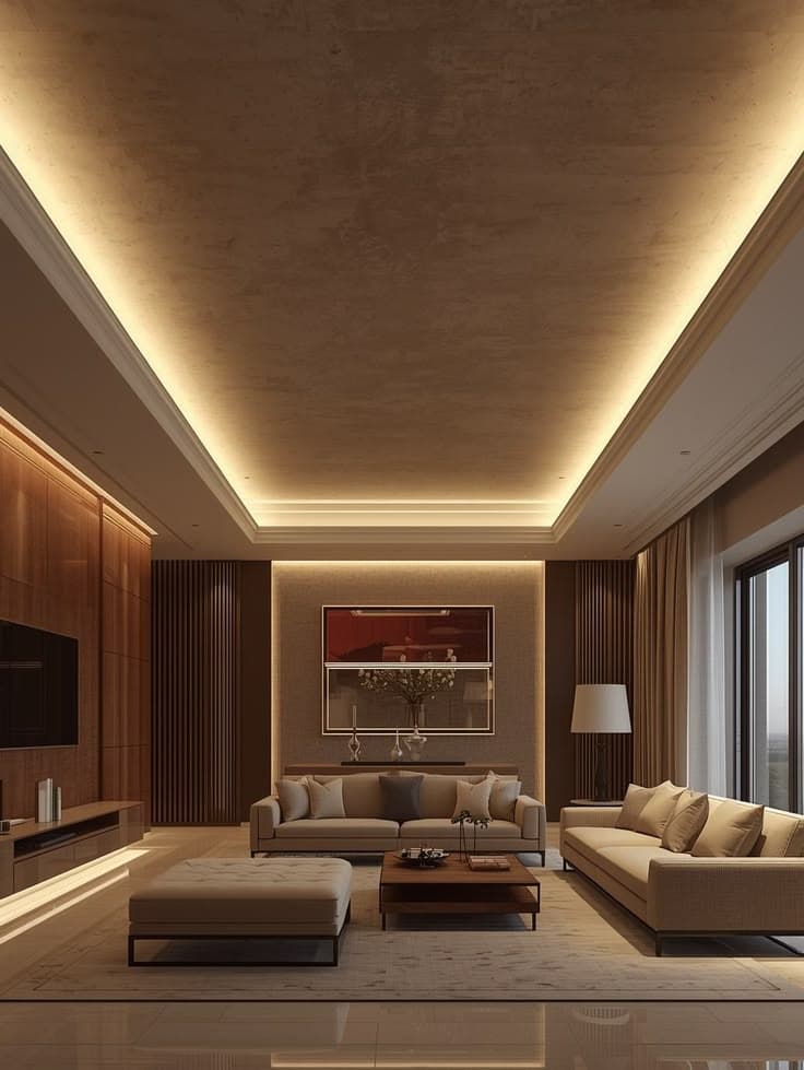 Luxury Living Room Design Ideas: How to Create a Warm Modern Minimalist Space