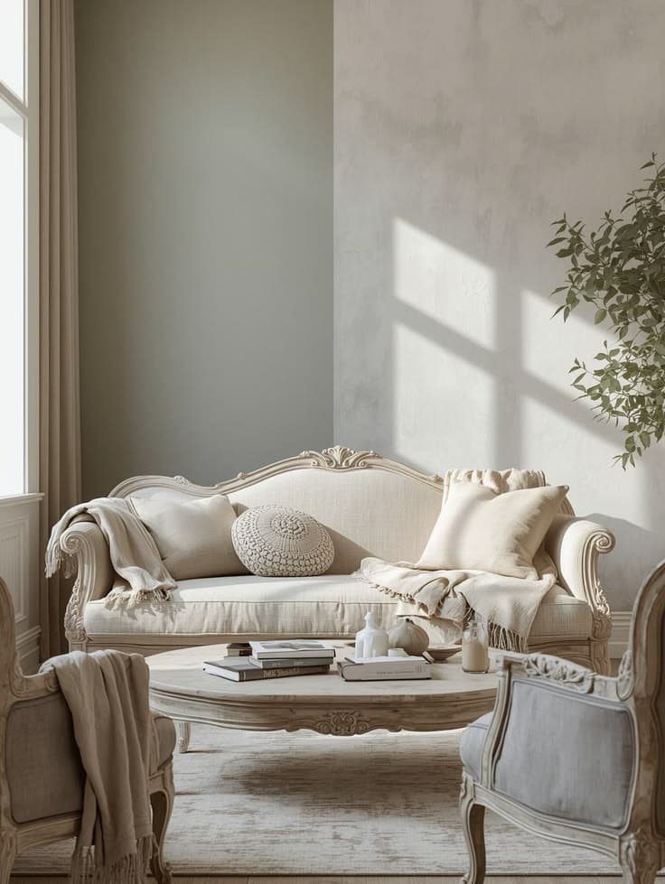 Timeless Neutral Living Room Ideas: How French-Inspired Furniture Creates Elegant Interiors